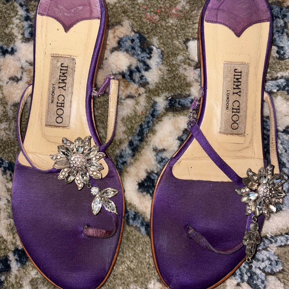 Jimmy Choo Violet Embellished Sandals